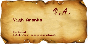 Vigh Aranka névjegykártya